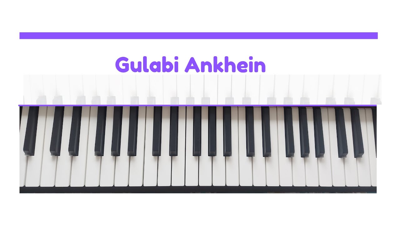 Playing The gulabi ankhein Song On cts1 Piano