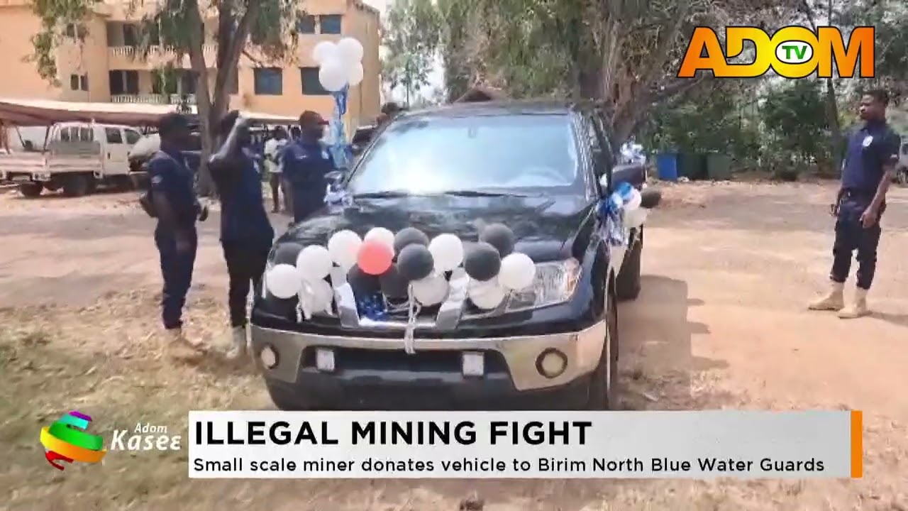 Illegal Mining Fight: Small scale miner donates vehicles to Birim North blue water guards