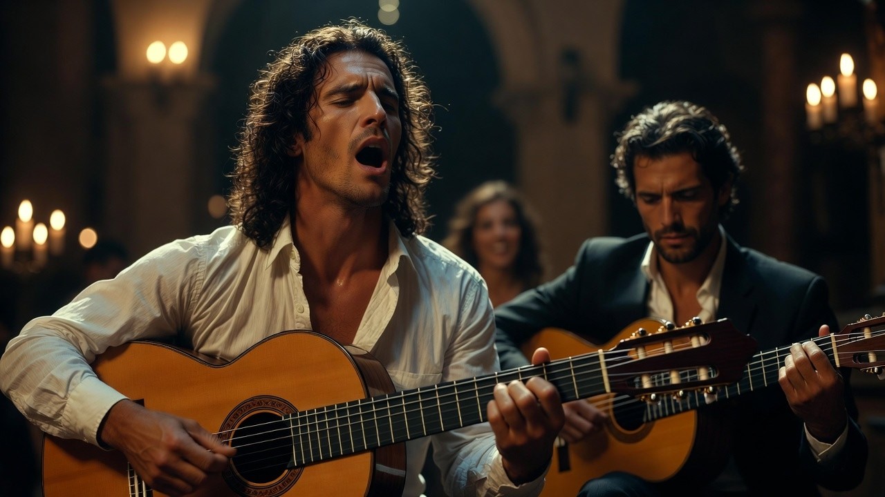 Flamenco Vocal Apasionado – Rumba y Guitarra Española  Música Romántica para Noche de Vino y Café