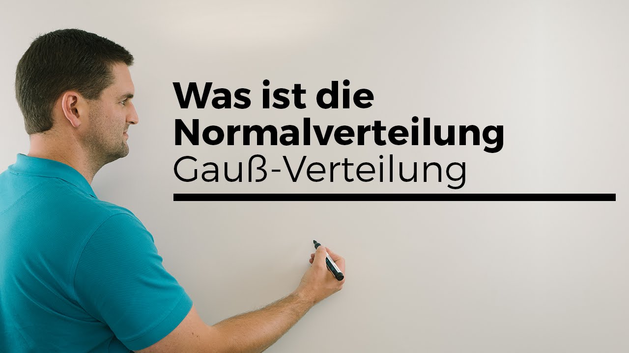 Was ist die Normalverteilung, Gauß-Verteilung, Schaubilder, Übersicht | Mathe by Daniel Jung