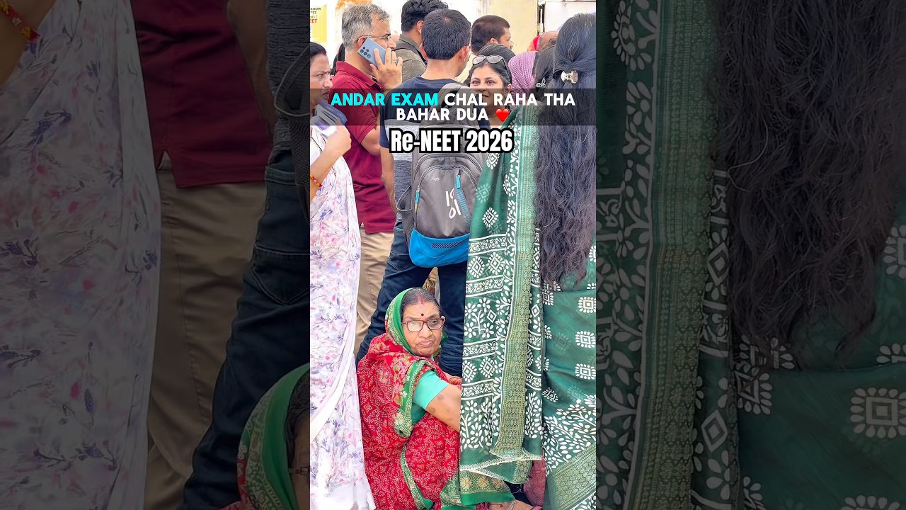 Re-NEET 2026 Parent&rsquo;s Emotional Moment 🥹&hearts;️ | Re-NEET 2026 Exam Centre Kota |