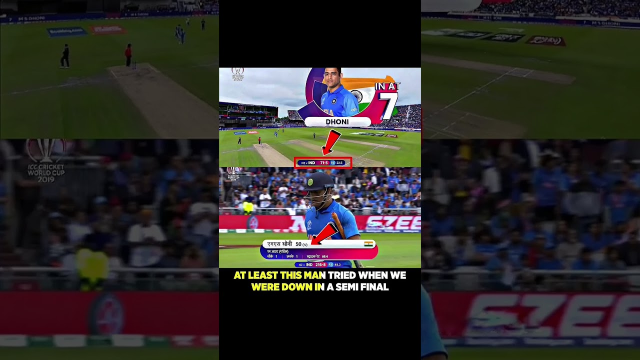 Ms Dhoni Run Out New Zealand #shorts #msdhoni #indvsnz