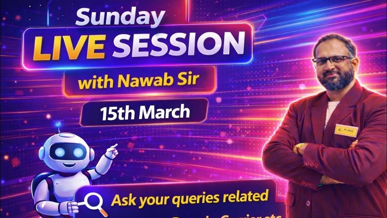 Sunday Live Session By Nawab Sir | Ask your Queries | Dated 15th March 2026