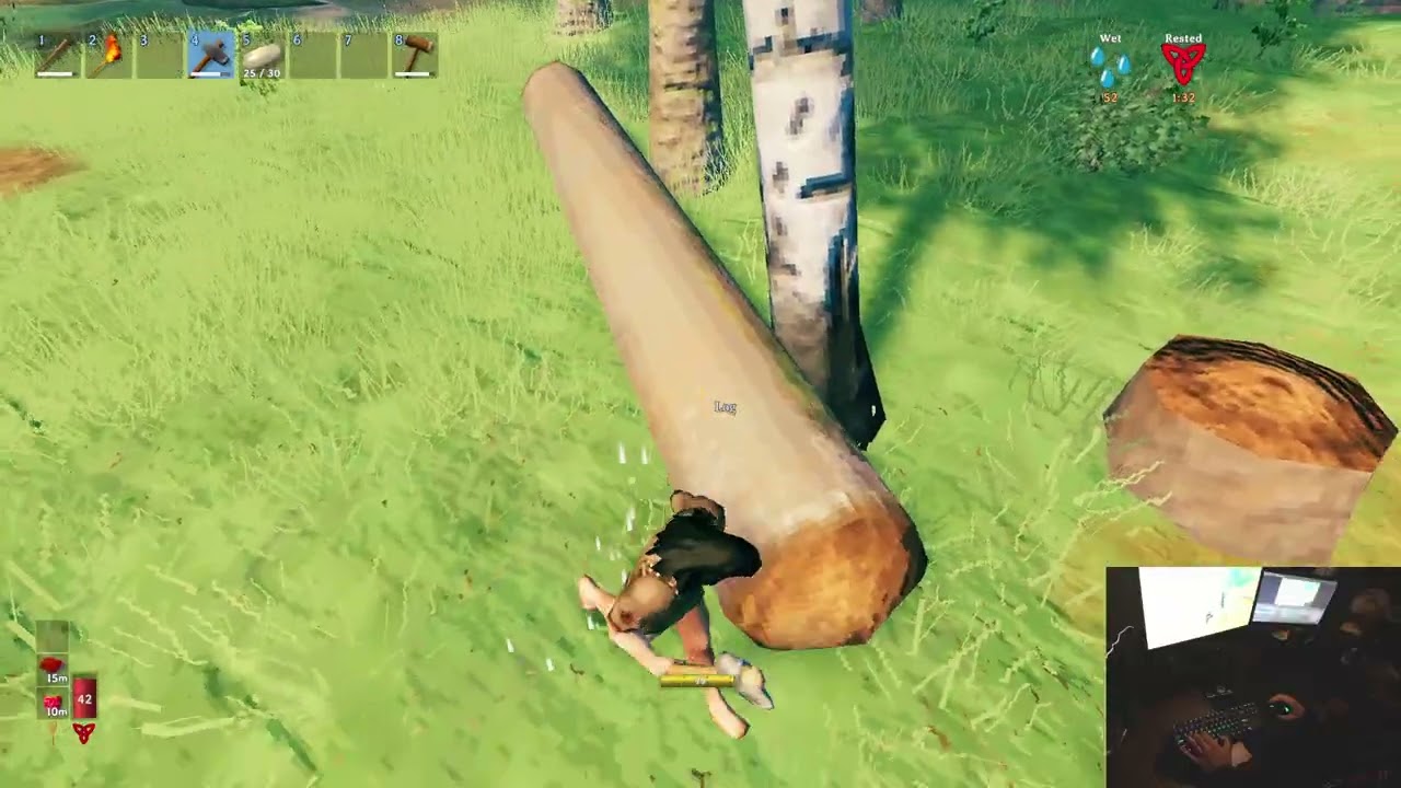 1 Life Valheim - Hardcore preset attempt 134 pt 1: Fine wood bow time!