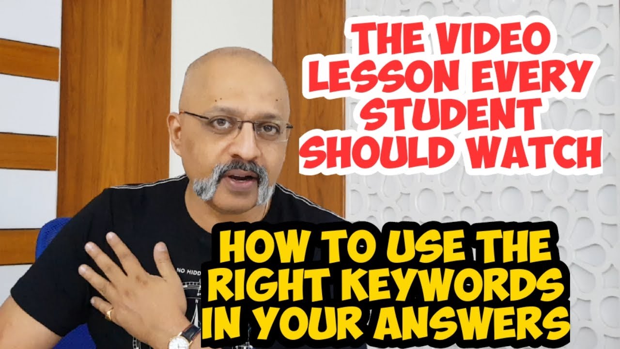 How to use the right Keywords in ICSE, CBSE Board exams | Tips and Tricks | T S Sudhir