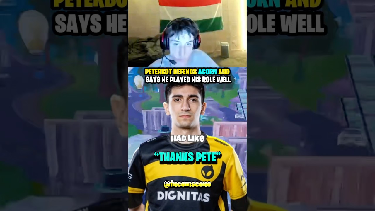 Peterbot DEFENDS Acorn after Grands #fortnite #peterbot #fncs #fncsfinals #acorn #pollo #fyp #veno