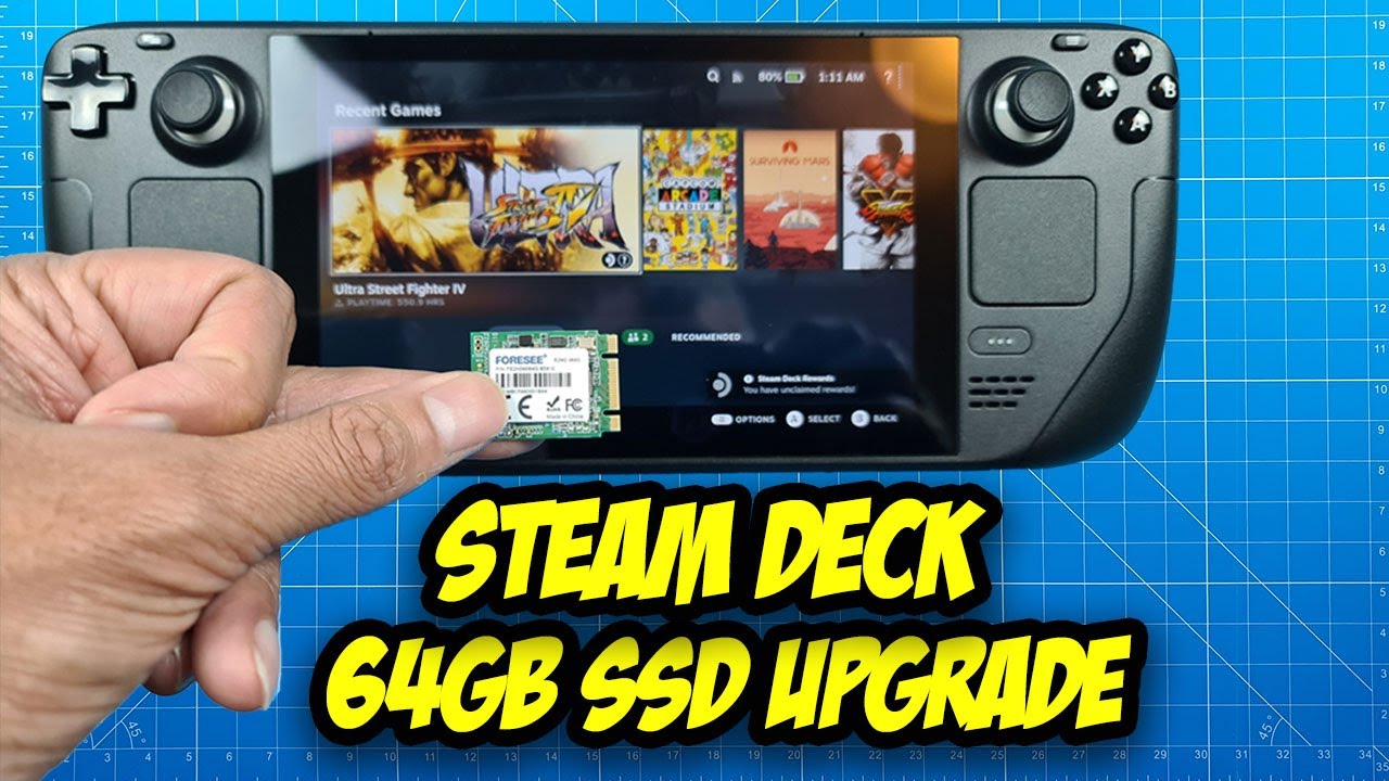 Steam Deck SSD 64GB Upgraded At Low Cost !