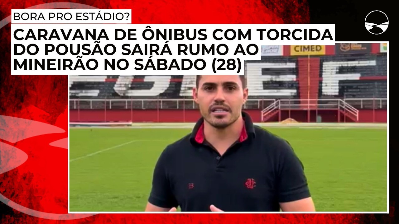 Caravana de ônibus com torcida do Pousão sairá rumo ao Mineirão no sábado (28)