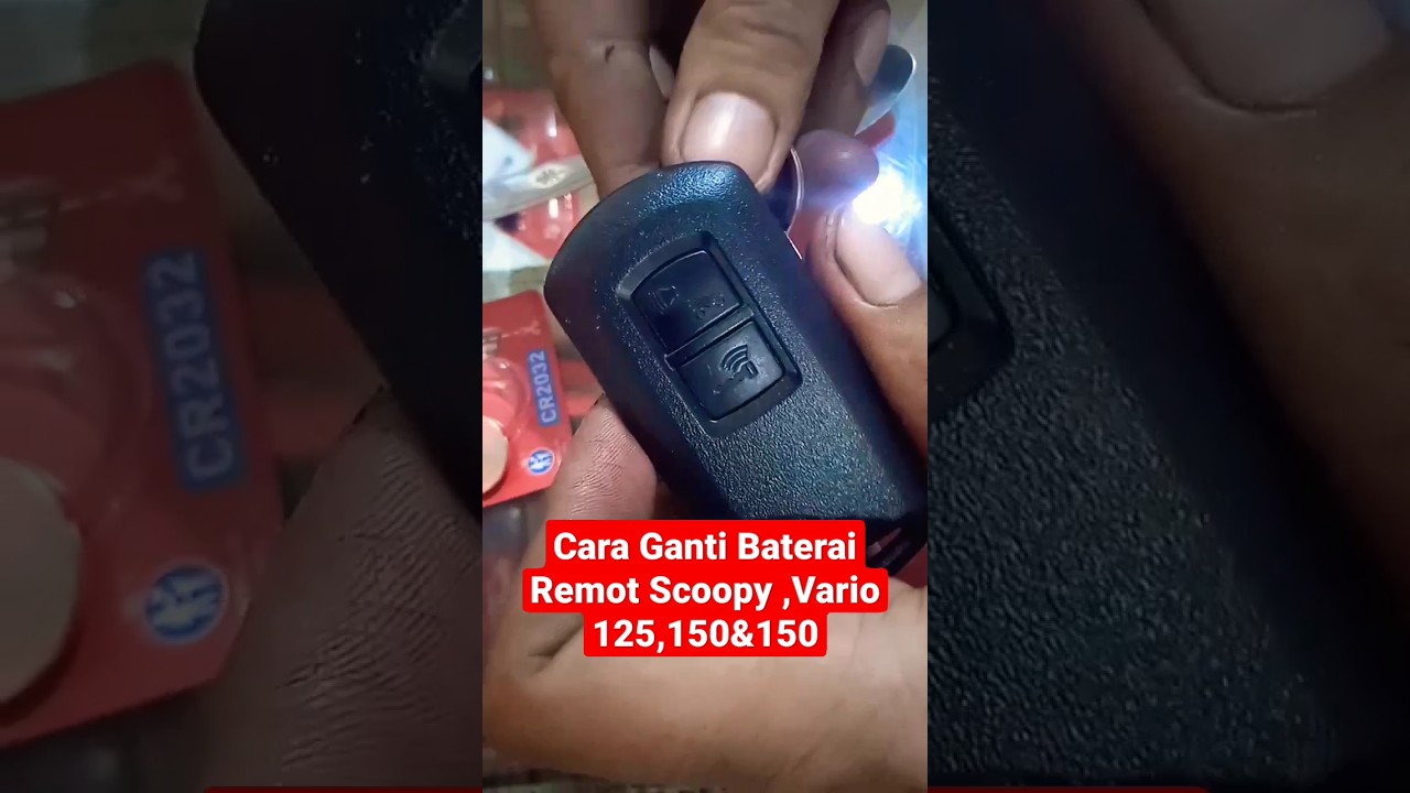 Cara Ganti Baterai Remot Scoopy, Vario 125,150&160#honda #mechanic #shorts #ytshorts #yt #reels