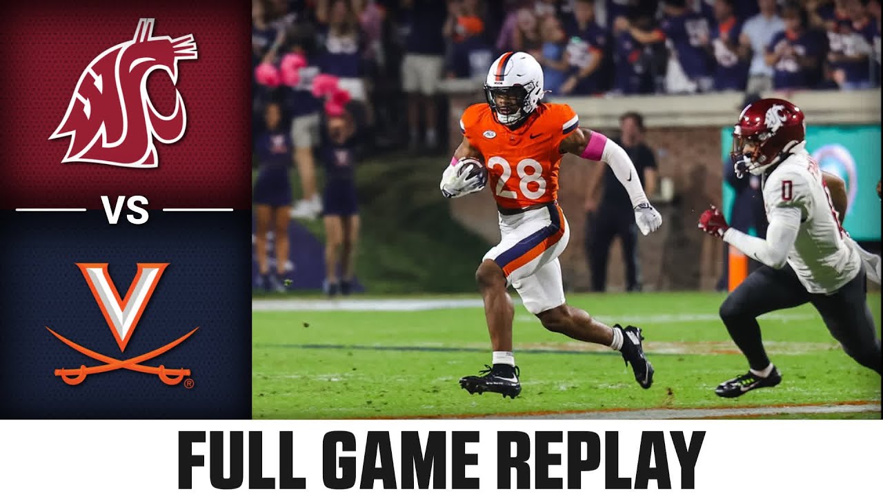 Washington State vs Virginia Full Game Replay | 2025 ACC Football
