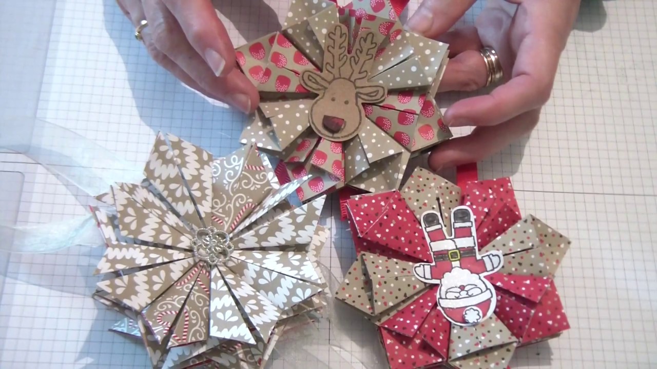 Stampin up Present and Pinecones Tea bag folding