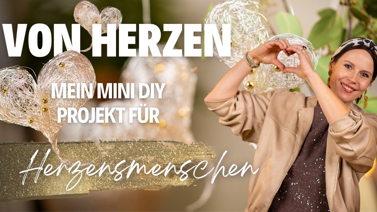 Ein kleines Diy Geschenk!  Easy, von Herzen, für alle Herzensmenschen!