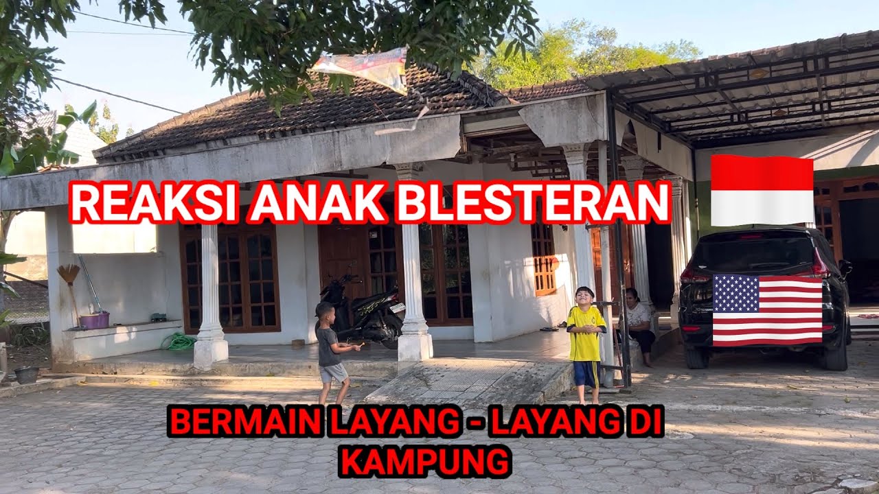 REAKSI PERTAMA KALI ABRAM BERMAIN LAYANGAN DAN PERGI KE SAWAH