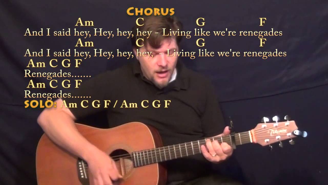 Renegades (X Ambassadors) Strum Guitar Cover Lesson with Chords/Lyrics - Capo 2nd