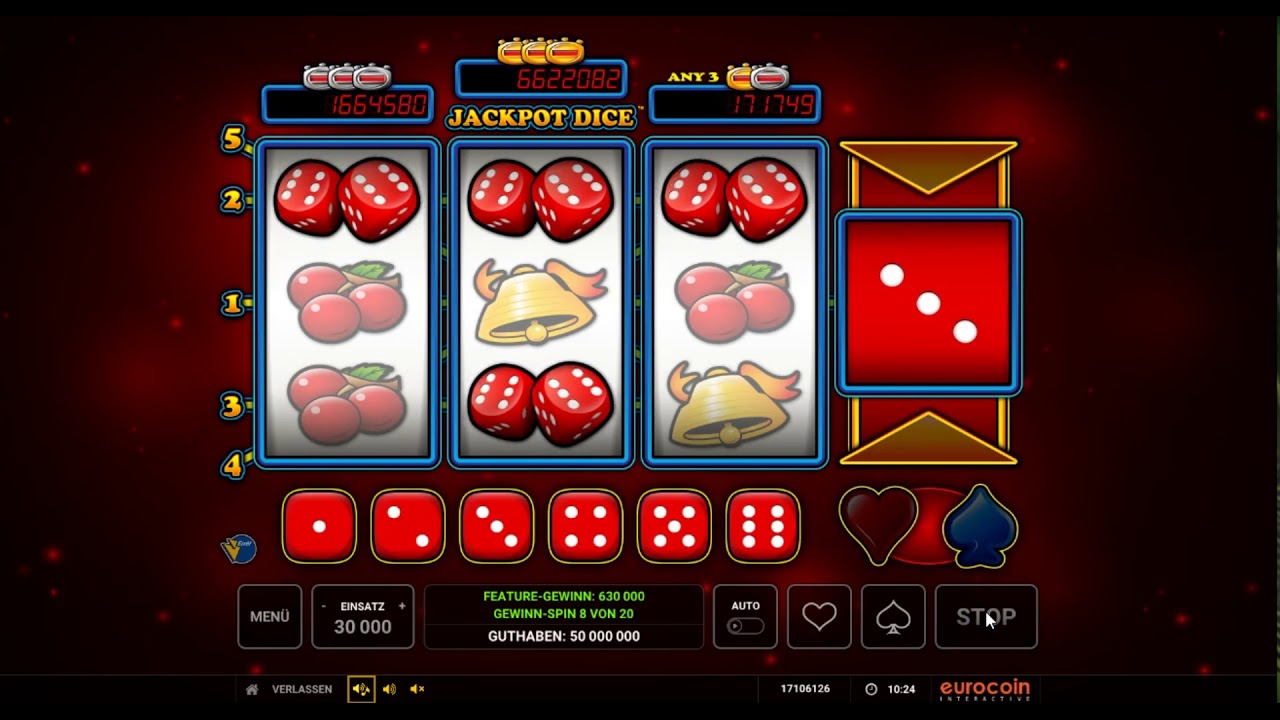 Jackpot Dice kostenlos spielen - Novomatic / Eurocoin