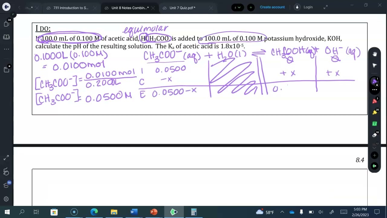 8.4 Acid Base Reactions and Buffers