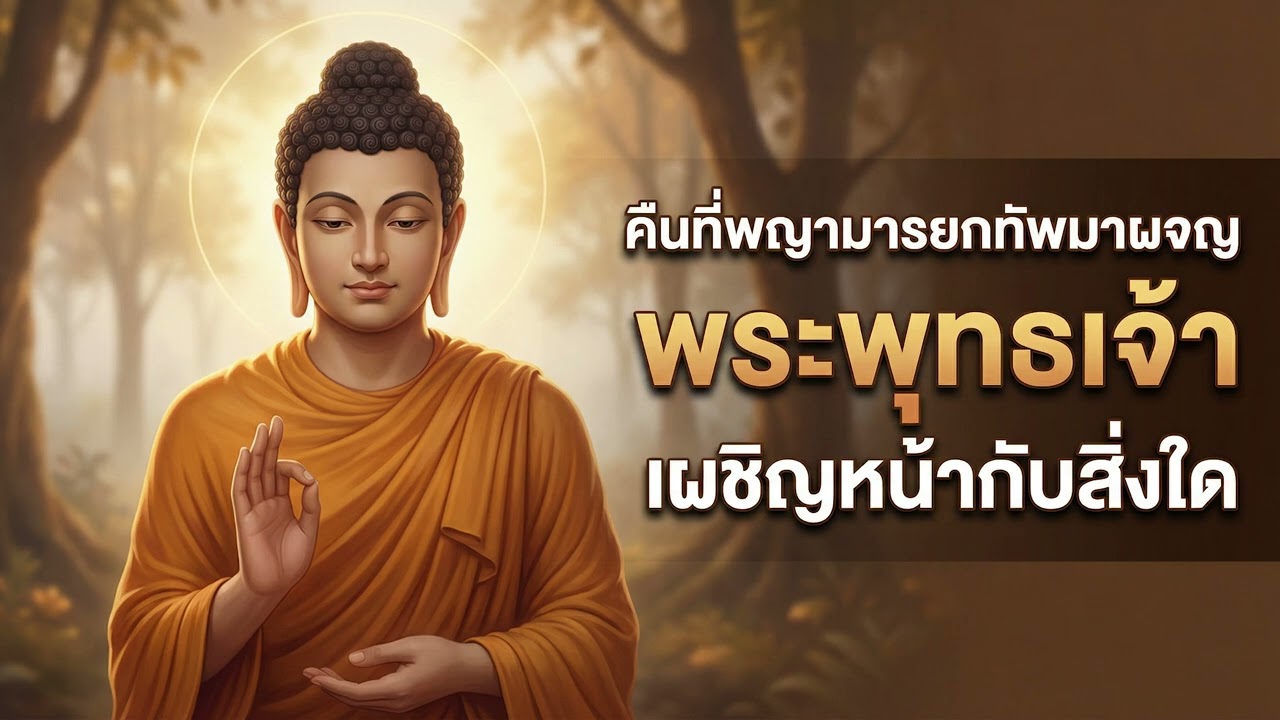 คืนที่พญามารยกทัพมาผจญ พระพุทธเจ้าเผชิญหน้ากับสิ่งใดบ้าง | แสงแห่งธรรม