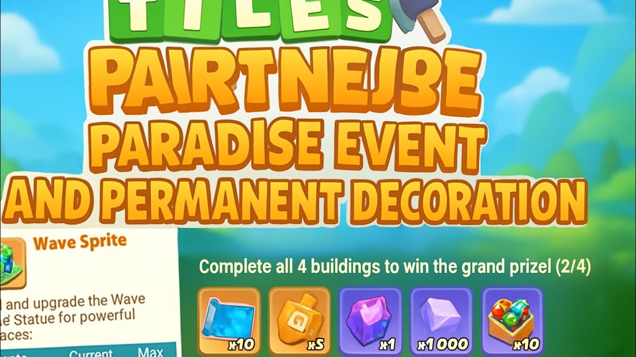 How to... Play Partner Paradise Event in Tiles Survive