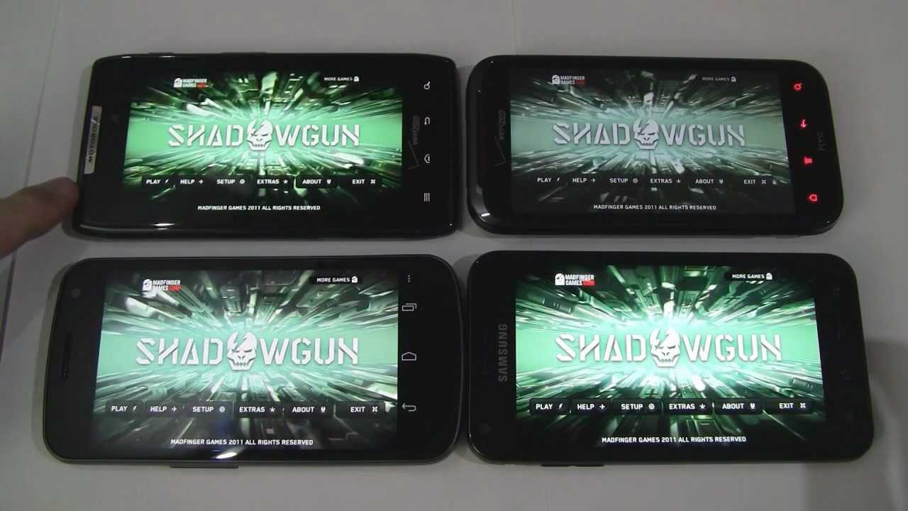 Shadowgun for Android (Galaxy Nexus vs Droid Razr vs Rezound vs Galaxy S2)