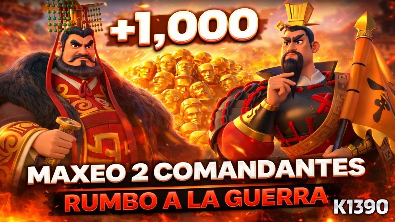 GASTÉ +1,000 CABEZAS DORADAS 😱 | MAXEANDO 2 COMANDANTES para la GUERRA ⚔️ K1390