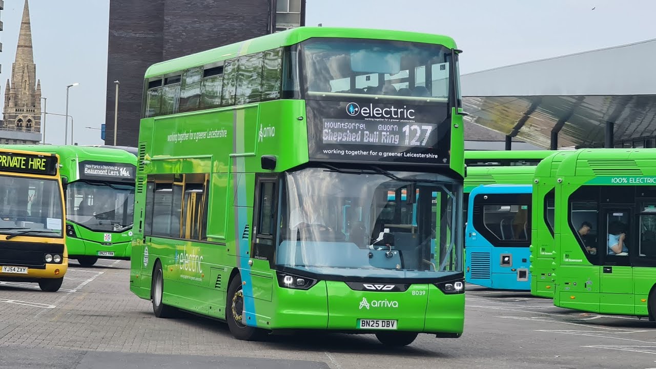*A6 DIVERSION* Ride on Arriva Midlands' Wright StreetDeck Electroliner, 8039 (BN25 DBV) - Route 127