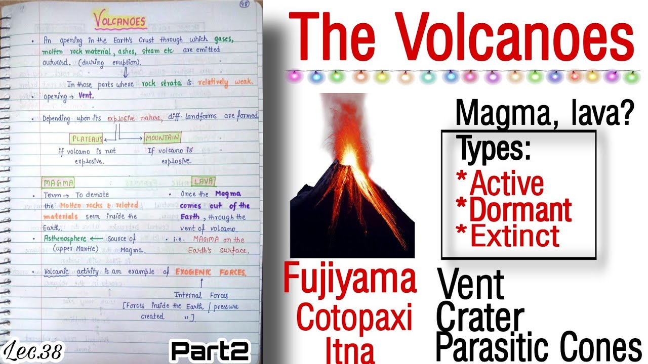 The Volcanoes -- Introduction; Lava, Magma; Features ||World Geography || Lec.38 || An Aspirant !