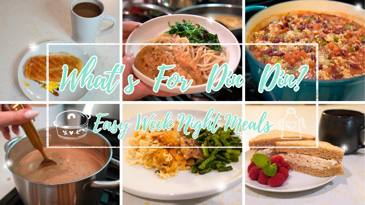 COOK WITH ME | WHAT'S FOR DIN DIN? | DELISH WEEK NIGHT MEALS TO PLEASE THE WHOLE FAM!