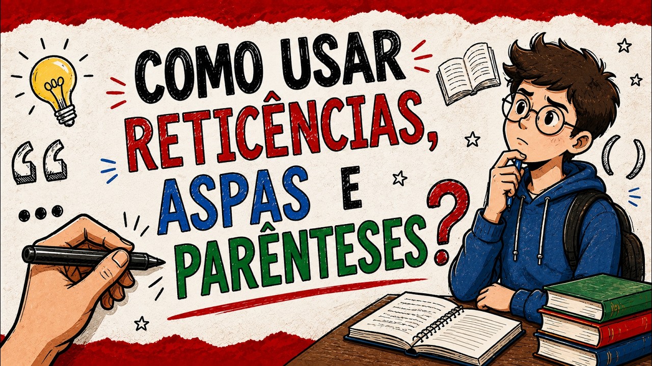 Como usar Reticências, Aspas e Parênteses ? Rápido e fácil l Português On-line