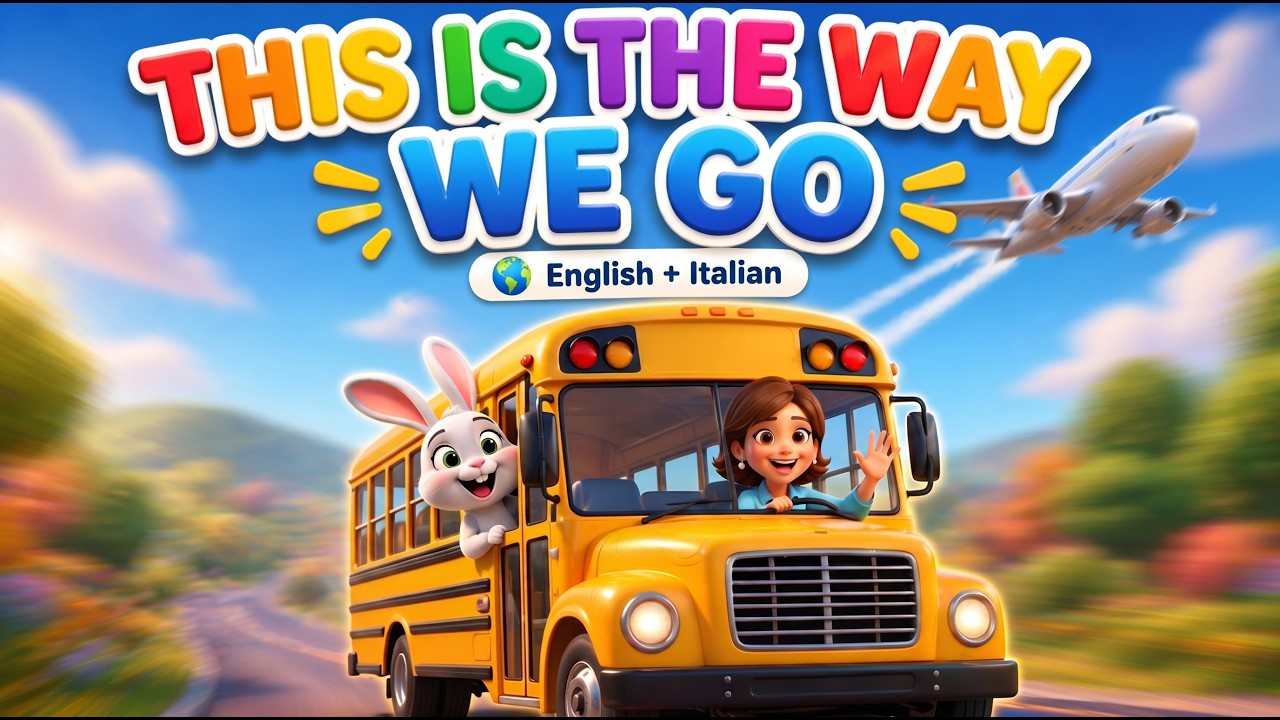 Suni & Lumi- The way we go! 🚶🚌🚗🚲🚆✈️ Italian | English sing along 