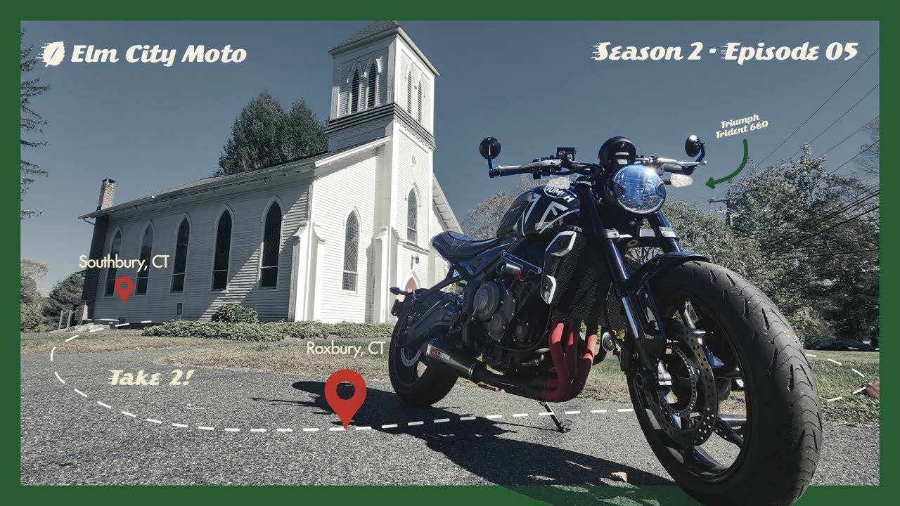 S02 Ep05 | Roxbury - Southbury, CT Loop, Take 2! | Triumph Trident 660 POV Motorcycle Ride
