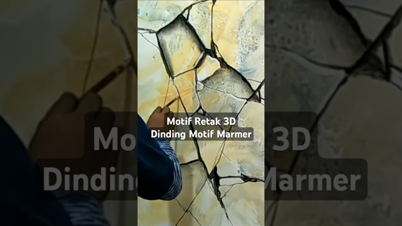 Dinding Motif Marmer Effect Retak3D patt 2