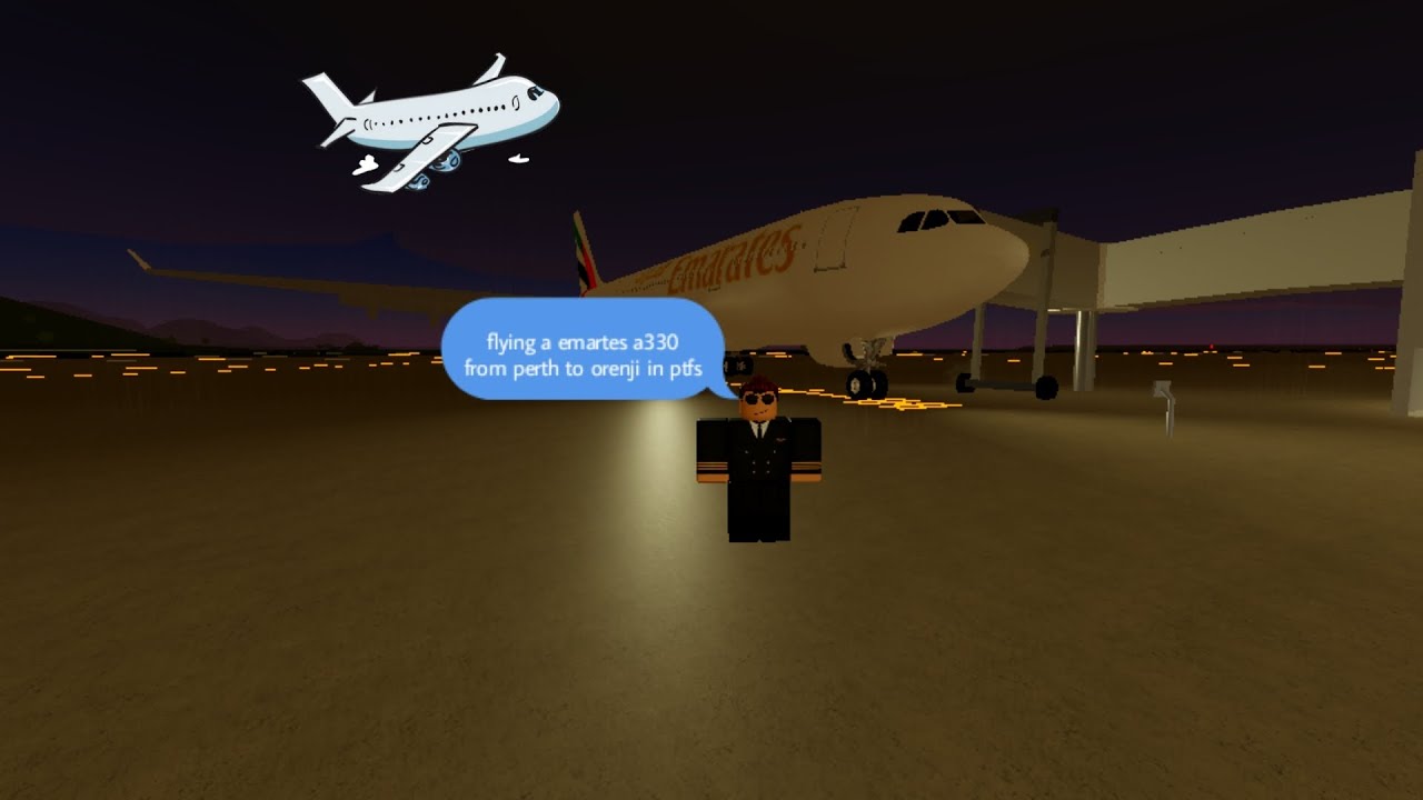Flying emarets plane in ptfs