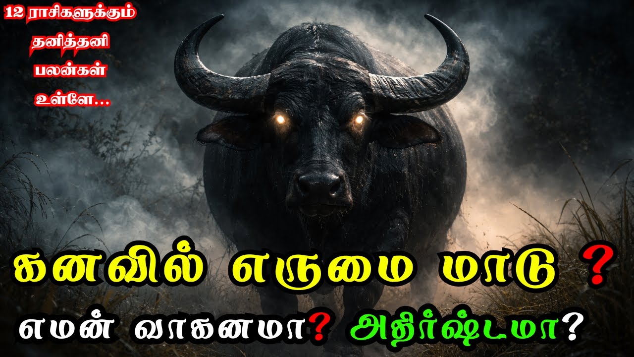 🐃 அதிர்ஷ்டமா? எச்சரிக்கையா! | எருமை மாடு கனவில் வந்தால் என்ன பலன்? | Erumai Dream Meaning 2026