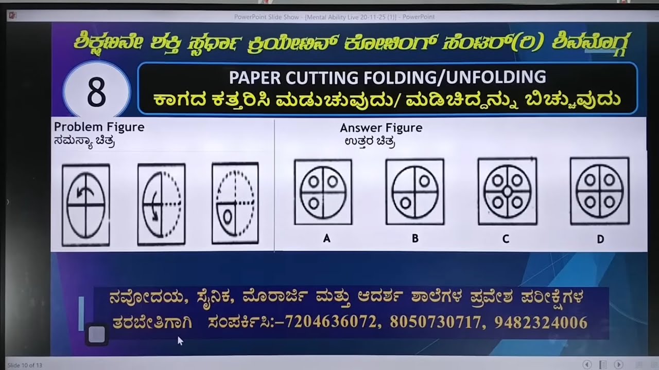 ನವೋದಯ ಪ್ರವೇಶ ಪರೀಕ್ಷೆ 2026-27 | ಮಾನಸಿಕ ಸಾಮರ್ಥ್ಯ | Easy Hints By Manju Sir