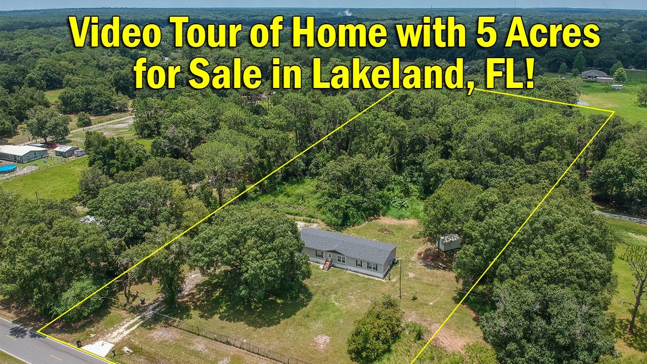 Video Tour of Home with 5 Acres for Sale in Lakeland, FL