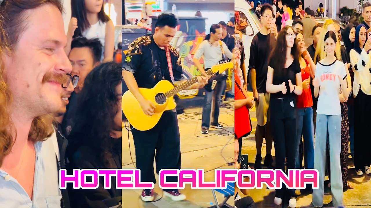 LAGU KESUKAAN MAT SALLEH DI SELURUH DUNIA🌍(HOTEL CALIFORNIA).#subscribe #hotelcaliforniacover 