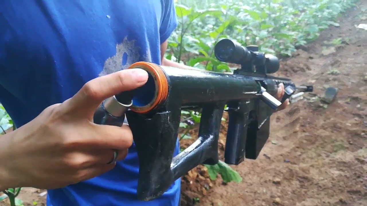 Marble alcohol PVC gun best design DIY Barret m82a1