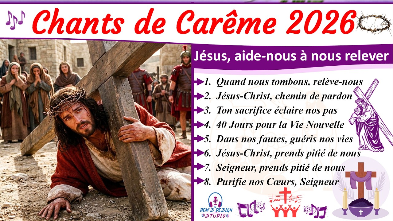 🎶✝️Chants de Carême 2026 : 🙏 Seigneur, aide-nous à nous relever de nos fautes 🙏 #carême2026,