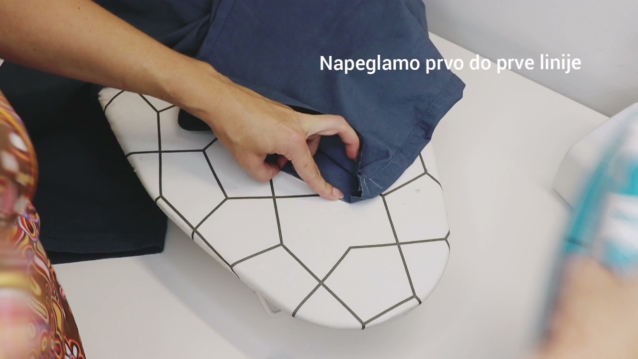 Skratite nogavice na pantalonama - dupli porub