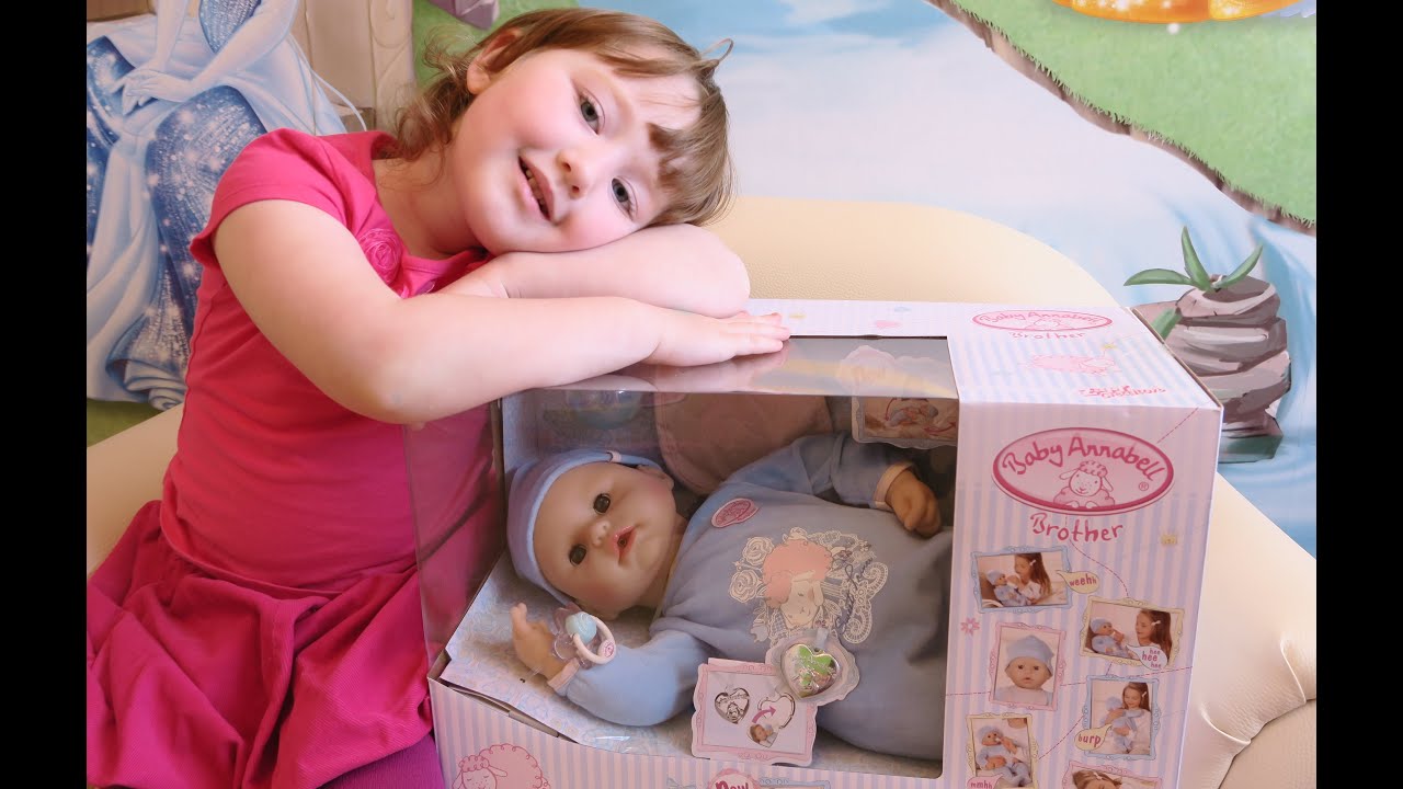Кукла Бэби Аннабель братик с мимикой распаковка и обзор (Zapf Creation Baby Annabell)