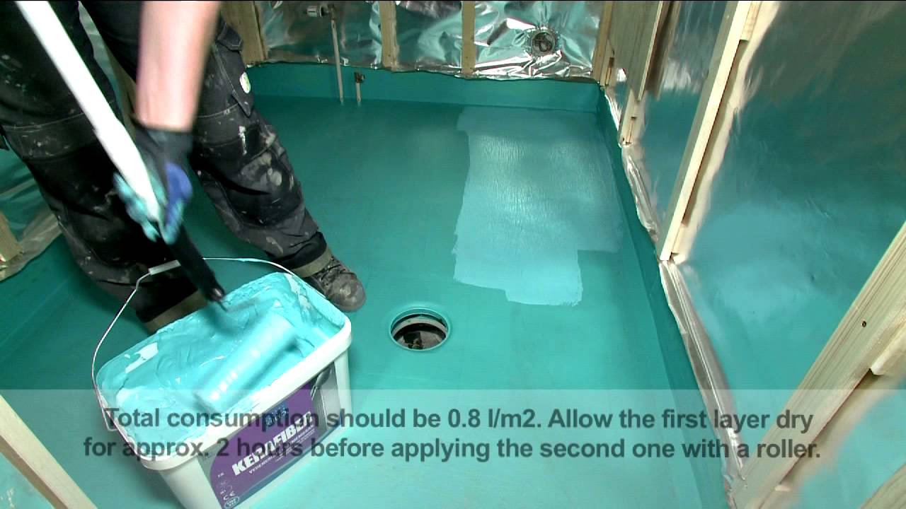 2/6.Kiilto Kerafiber: lattian vedeneristys / Waterproofing floors