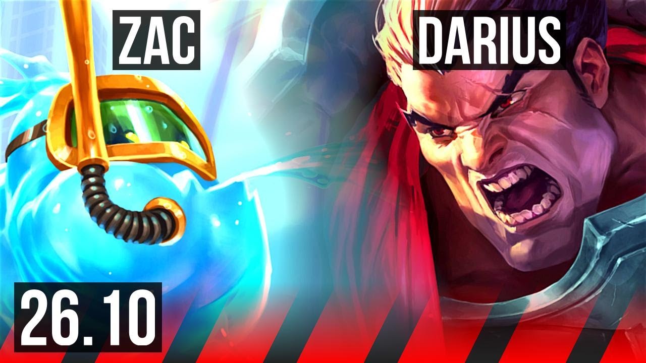 ZAC vs DARIUS (TOP) | 37K damage | BR Grandmaster | 26.10