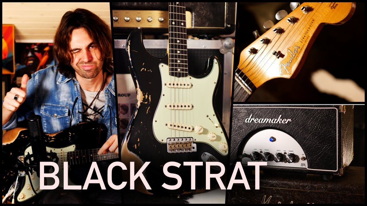 BLACK STRAT - FENDER '60 STRATOCASTER Custom Shop Heavy Relic