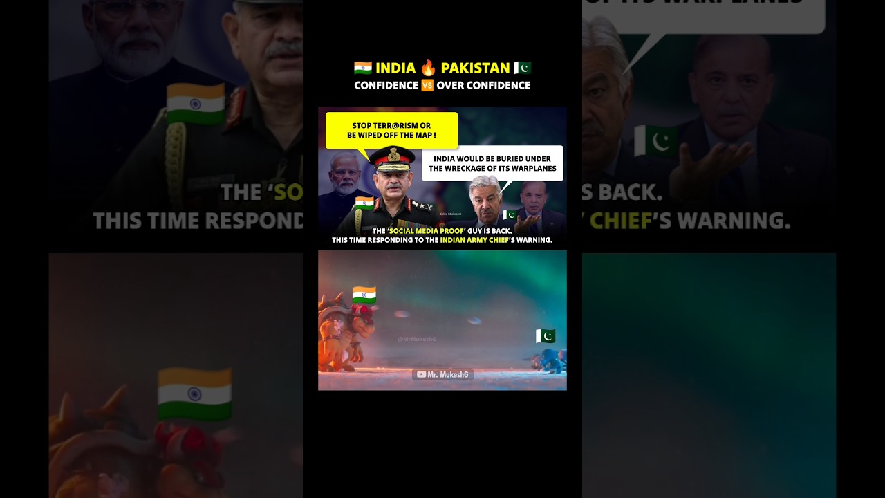 India's Brutal Warning to Pakistan 🔥🤣 Funny Meme #indiapakistanconflict