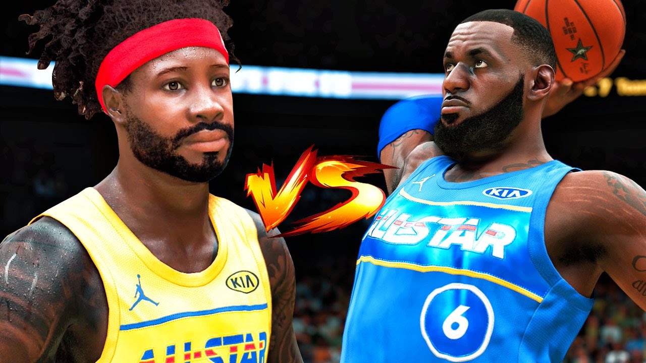 NBA 2K22 My Career - ALL-STAR GAME vs TEAM LEBRON! Next Gen Best PG Build Gameplay