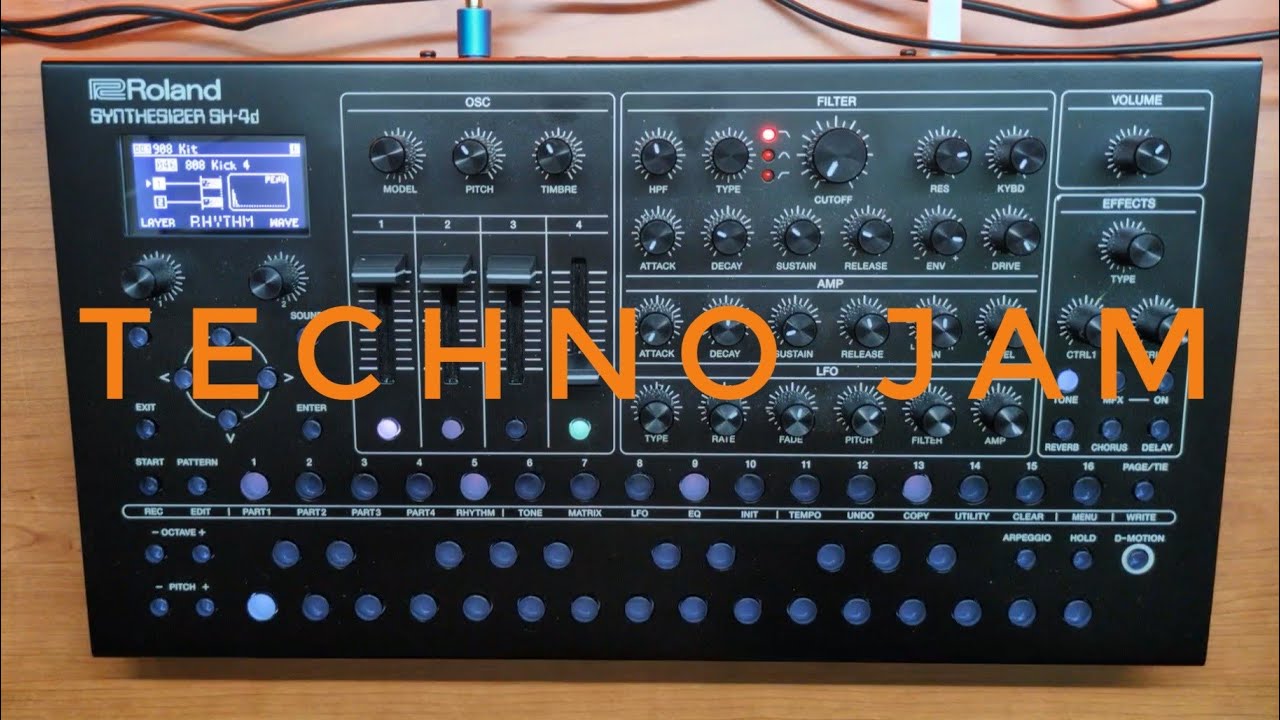Roland SH-4d - Techno Jam 