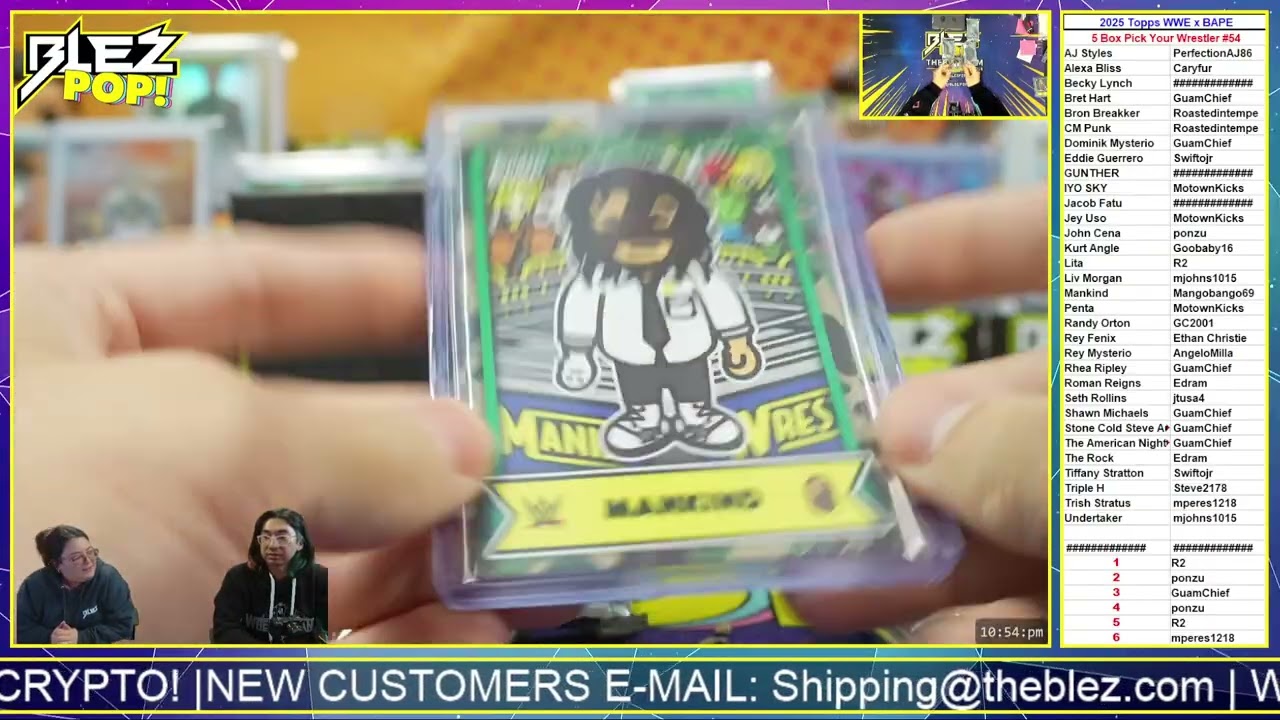 2025 Topps WWE x BAPE 5 Box Pick Your Wrestler #54