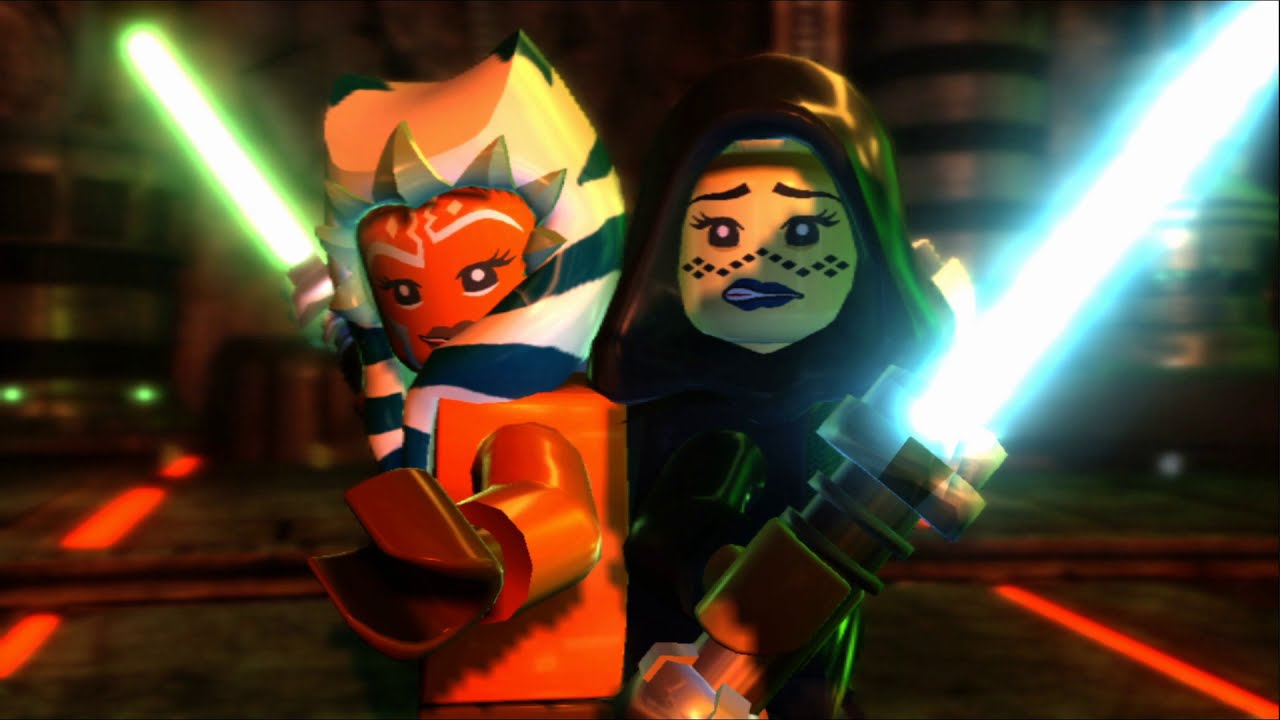 AHSOKA TANO AND BARRISS OFFEE Cutscene Movie Cinematic - Lego Star Wars III: The Clone Wars