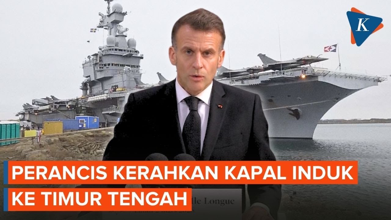 Perang Iran Vs AS-Israel Memanas, Perancis Kerahkan Kapal Induk ke Timur Tengah