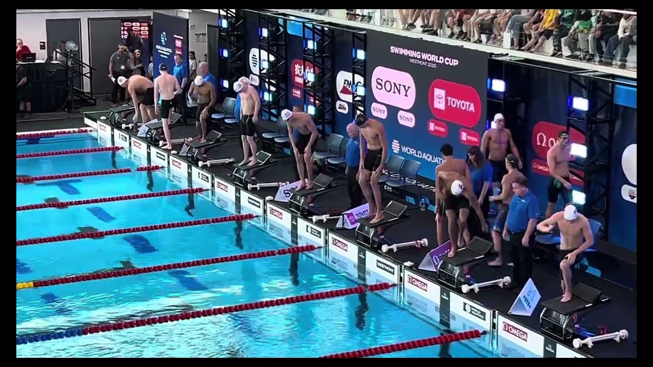 Swimming World Cup 400m Freestyle, Aubrey Jaya, Representing Indonesia, Lane 6